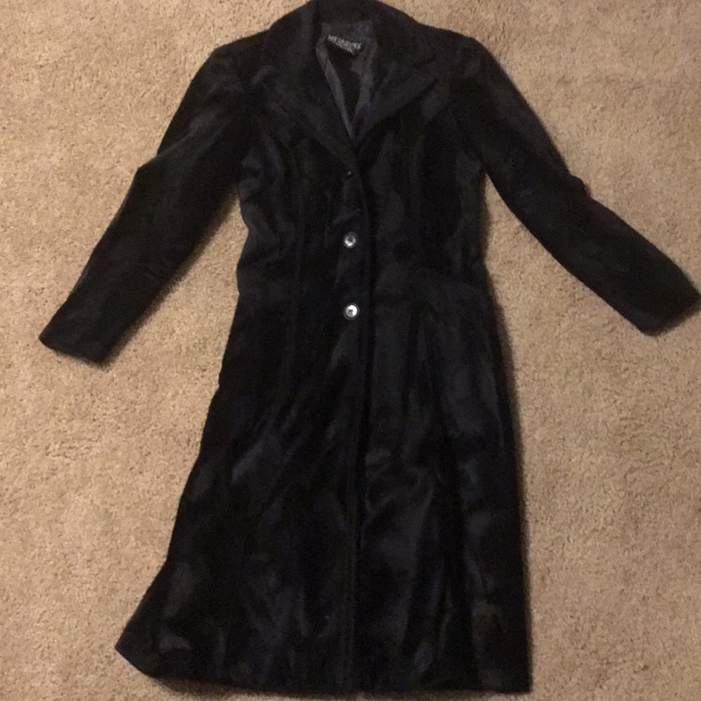 Lip Service Vintage Velvet Trench Coat 90s Goth